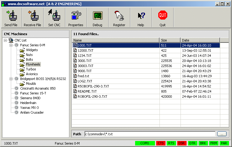 dncSoftware main form